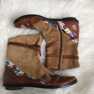 M by Morenation Suede Leather Boots, 9